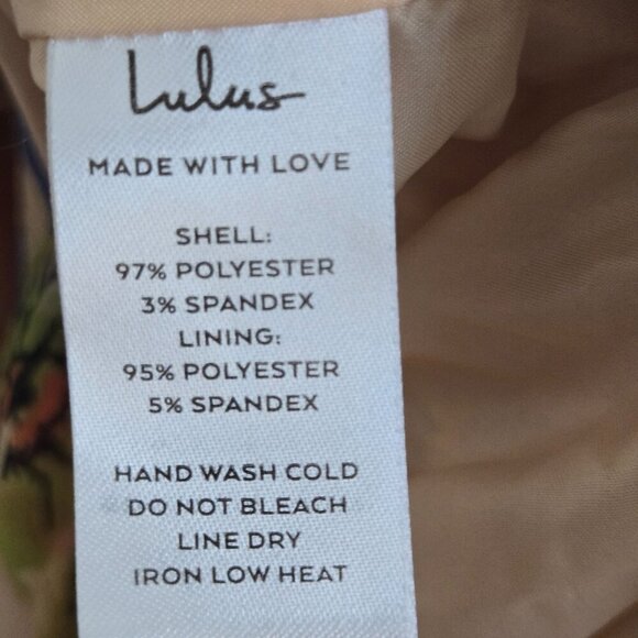 Lulus Stunning Soiree Blush Pink Floral Ruched Midi Dress Size XXL - Picture 10 of 10